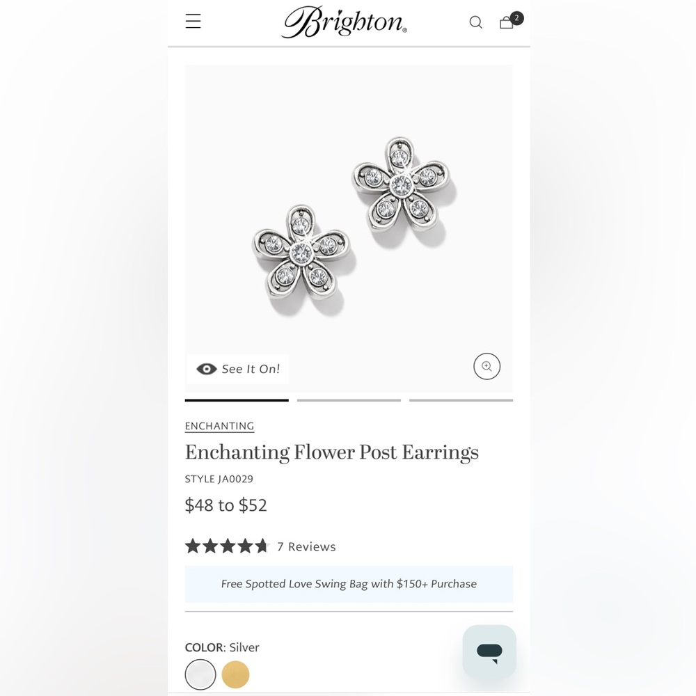 Brighton Enchanting Flower Post Earrings - Picture 4 of 5